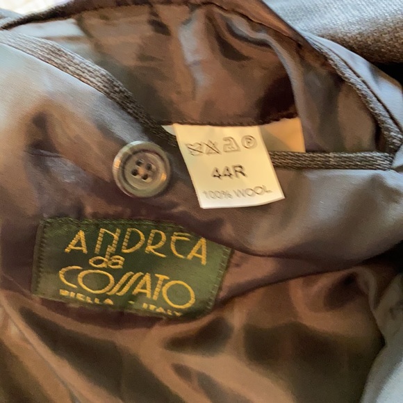 Andrea da Cossato Wool Suit 44 Reg 38” waist - Picture 16 of 16